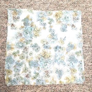 Bloomingdale's Pastel Floral Silk Scarf